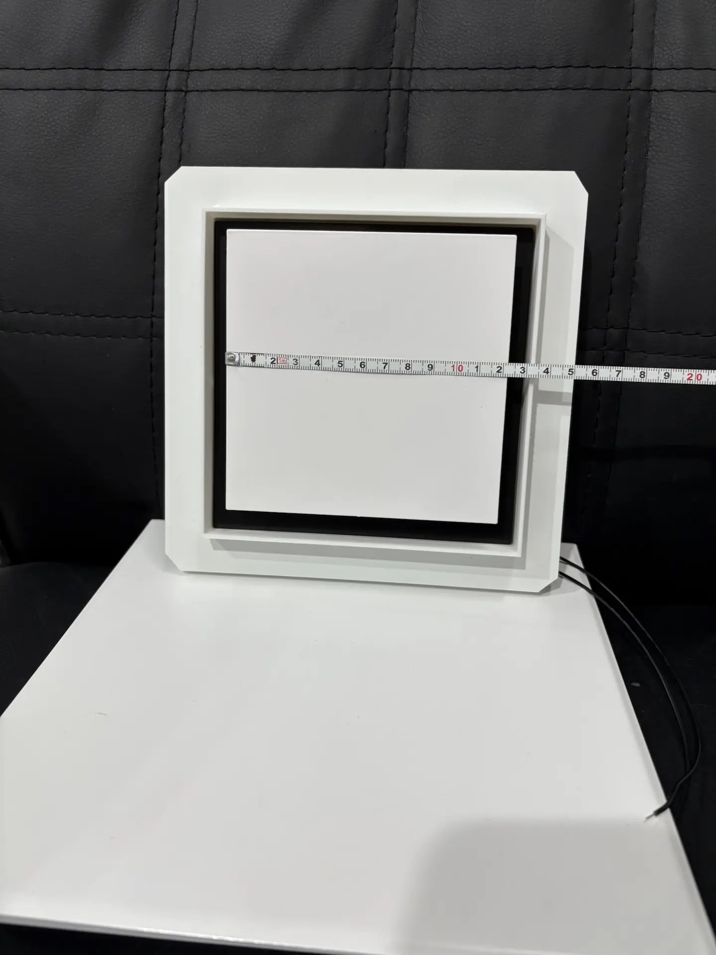 Теневой магнитный диффузор с вентилятором квадратный под плитку 150х150/125 мм